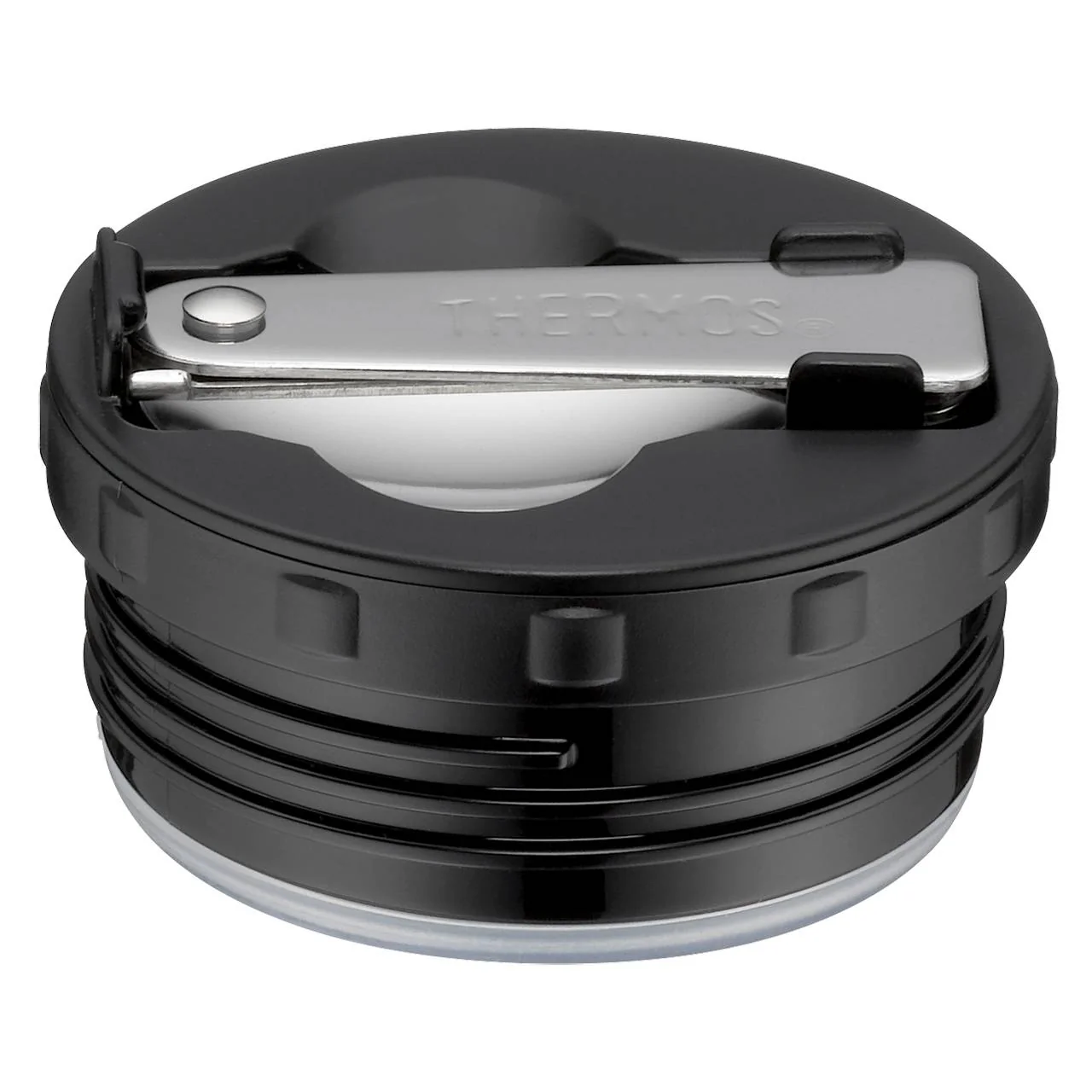 Drehverschluss mit Löffel für 4001, stainless steel / black