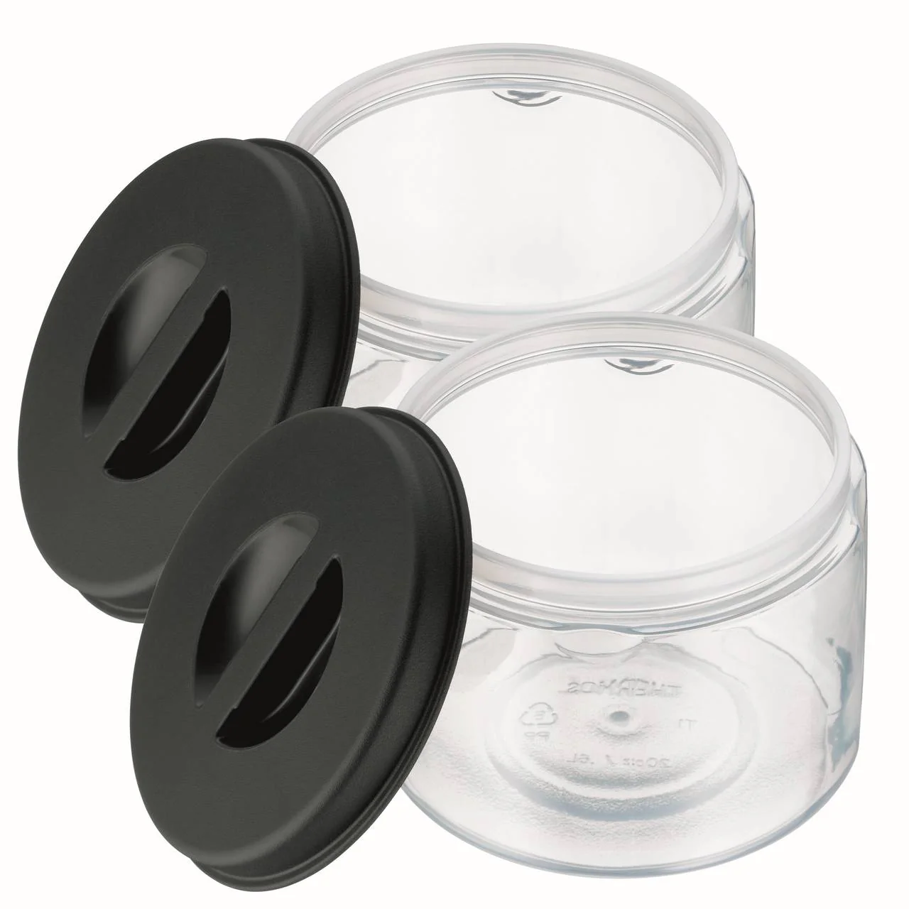 Essensbehälter für 4001 Stainless King Food Jar 1,2l, 2 x 0,60 l Set, transparent