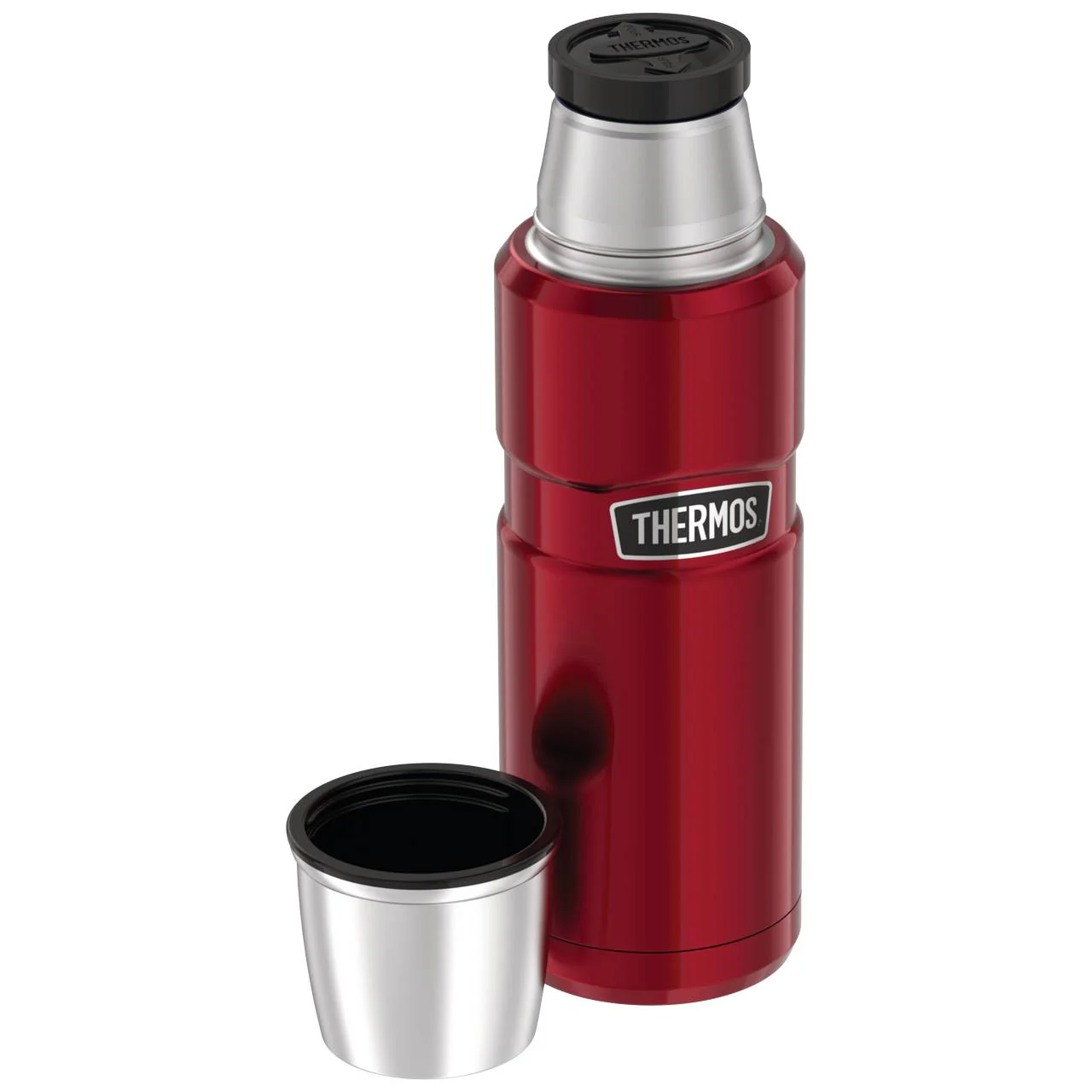Trinkbecher für 4003 Stainless King Beverage Bottle 0,47l, stainless steel / black - Image 2